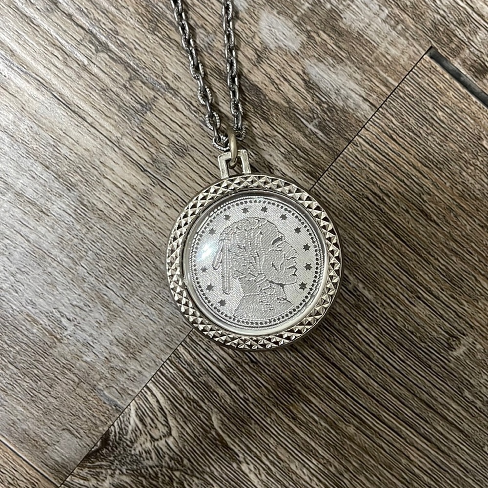 Native American Blue Pendant Necklace